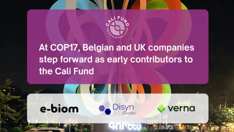 At COP17, Belgian and UK companies step forward as early contributors to the Cali Fund